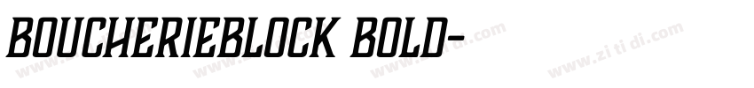 BoucherieBlock Bold字体转换